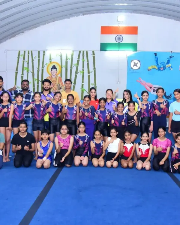 A group photo of our incredible participants and coaches after our 3rd Edition Inter-School & Inter-Club Gymnastics Competition. A grand success made possible by our amazing team.