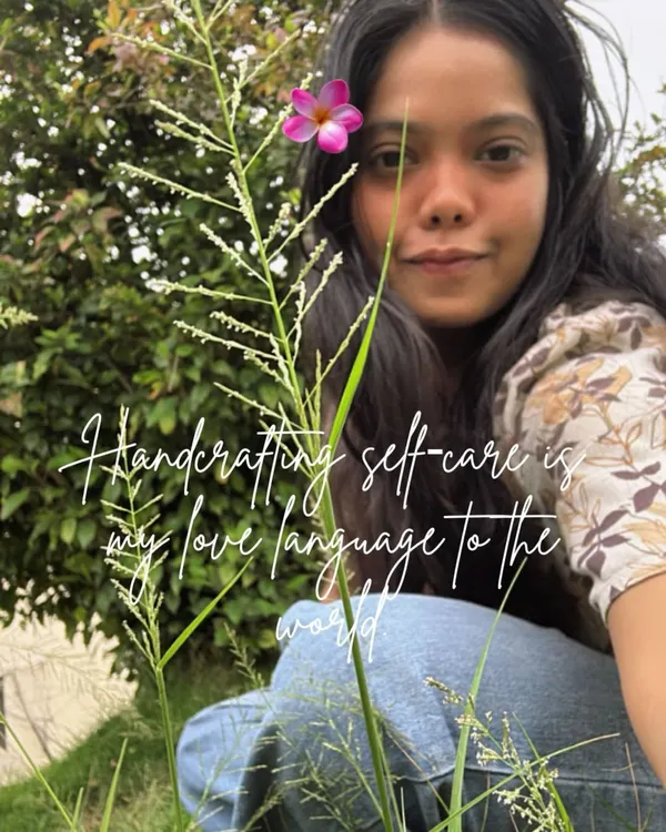 Handcrafting self-care is my love language to the world. It's my way of sharing a piece of my philosophy, inspired by nature and the simple joy of creating.