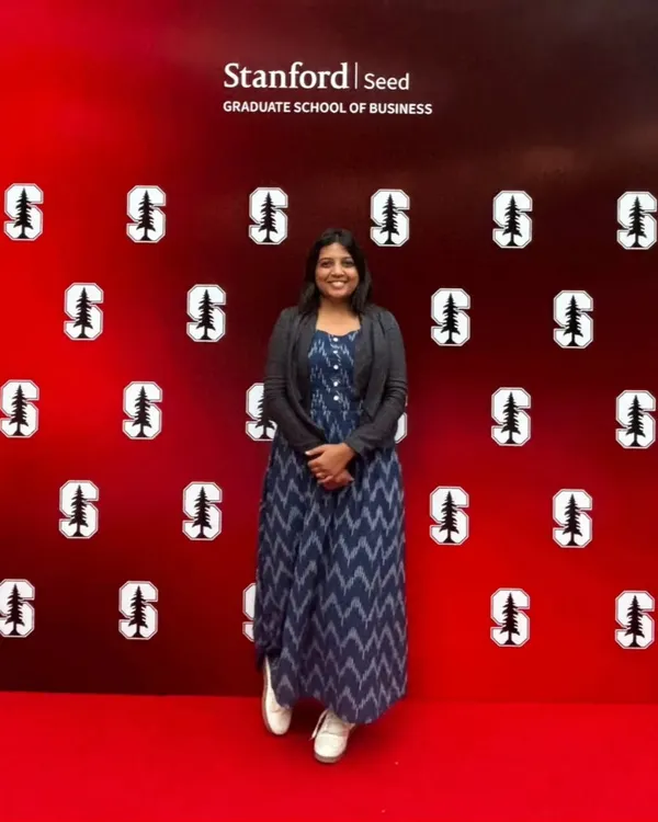 I'm so proud to share that I, Shruthi Venugopal, am part of the Stanford Seed Transformation Program. This is a huge step in my journey to innovate and elevate the pet care experience for our entire community.