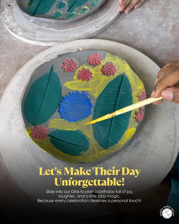 Let's make their day unforgettable! Slide into our DMs to plan a birthday party full of joy, laughter, and a little clay magic.