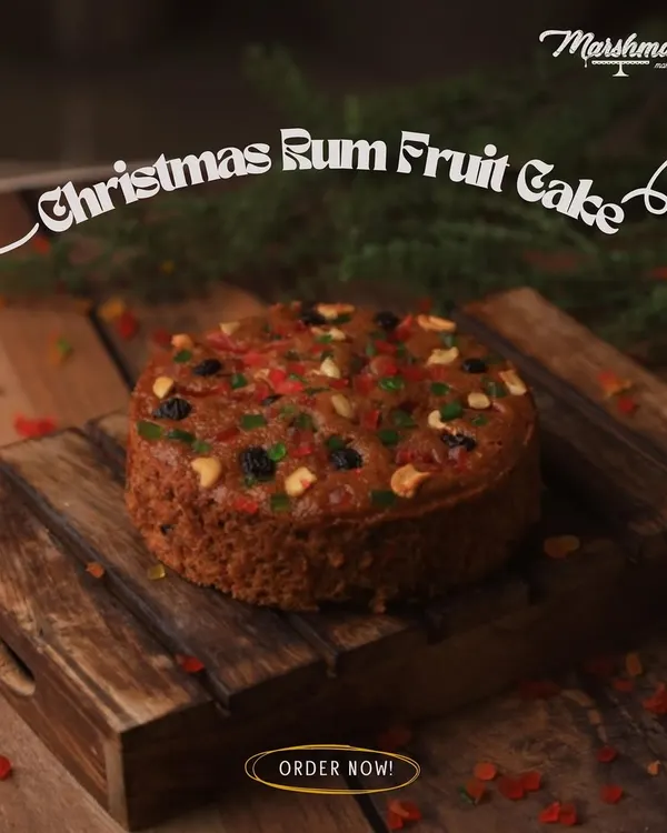 My classic Christmas Rum Fruit Cake, rich with rum-soaked fruits and nuts. It's a festive tradition, and I make it with an authentic recipe for the perfect holiday flavour.