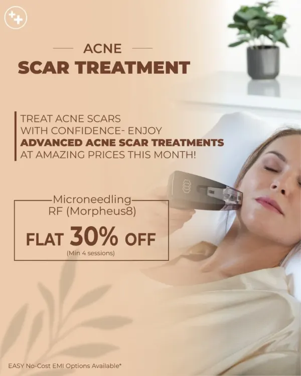 Our advanced acne scar treatments, like Microneedling RF (Morpheus8), are designed to remodel and resurface the skin. This technology effectively reduces the depth of scars and improves overall skin texture.