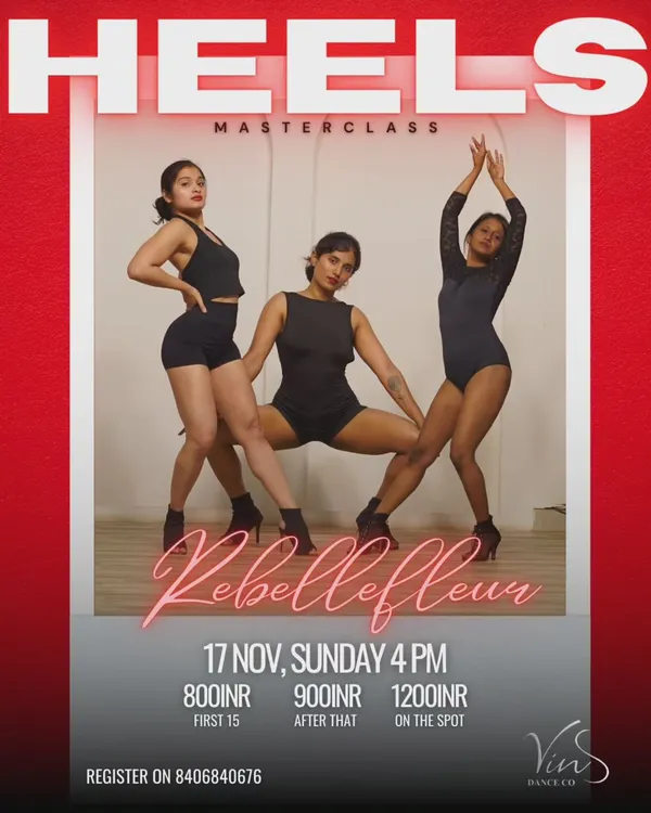 Announcing our first Heels Masterclass. This is part of our #femme program, designed to empower dancers through technique and choreography.