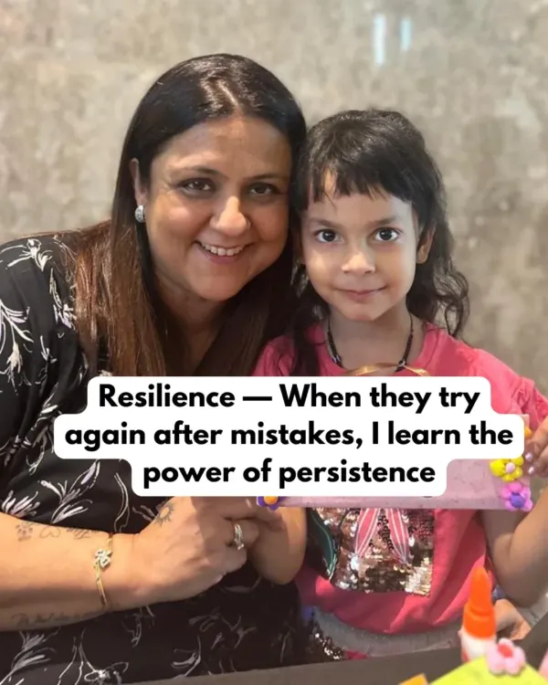 I learn so much from my students, especially the power of resilience. This picture with one of my young artists reminds me that it's okay to make mistakes and that the real magic is in trying again.