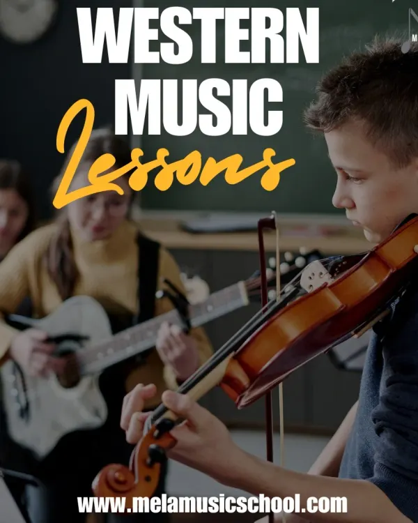 We offer comprehensive Western music lessons, where students can learn instruments like the violin and guitar in an ensemble setting, preparing them for group performances.