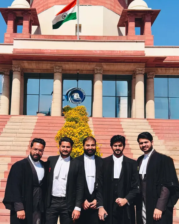 We are a team of experienced litigators, seen here at the Supreme Court of India. Our presence in the country's highest court reflects our commitment to handling high-stakes cases and providing top-tier legal representation for our clients.