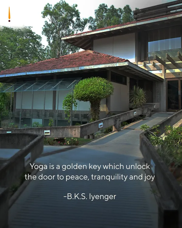 "Yoga is a golden key which unlocks the door to peace, tranquility and joy." This quote from B.K.S. Iyengar is embodied in the very architecture and atmosphere of my center, Yogakshema.