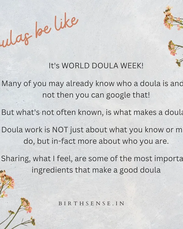 Doula work is not just about what I know or do, but about who I am. This series explains the core ingredients that I believe make a good doula.