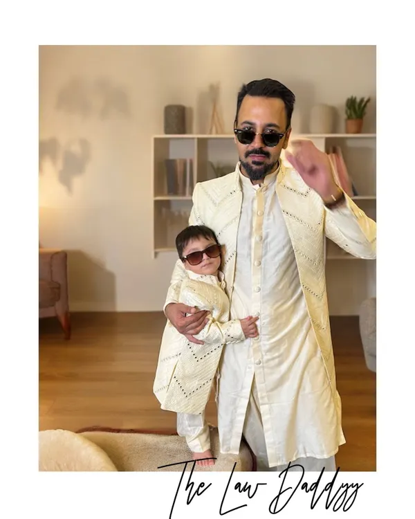 A special Father's Day moment, twinning with my son. He is my smallest, yet most important, client. These are the moments I cherish the most.