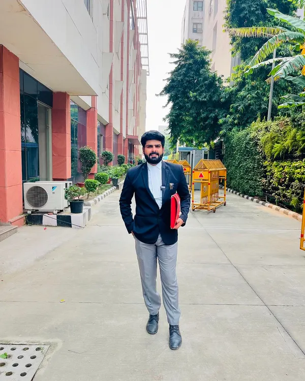 Walking with purpose outside the courthouse. Every step is a part of the journey towards securing justice for my clients.