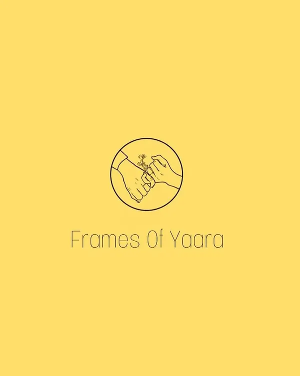 I created this minimal and elegant custom logo for a wedding photography page, "Frames of Yaara." The design features a simple line drawing of a pinky promise.