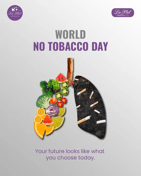 On World No Tobacco Day, we share this important reminder. Your future health, including your skin's health, is a reflection of the choices you make today. Choosing to be tobacco-free is a powerful step towards a stronger, healthier life.