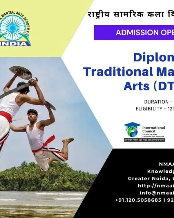 We are proud to be a leading institution for the preservation of India's rich martial heritage. This is an announcement for our formal Diploma in Traditional Martial Arts (DTMA), a unique 12-month program for dedicated practitioners.