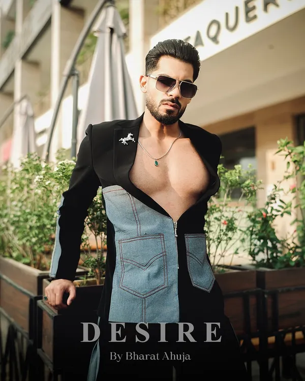 This is where street style meets high fashion. I designed this custom black and denim co-ord set to be unapologetically bold, with a tailored fit that commands attention the moment you walk into a room.