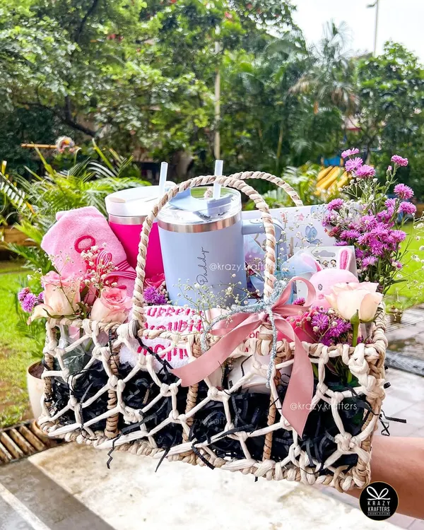We believe a gift should feel like a warm hug. This beautiful basket, overflowing with personalized goodies for new parents and their little one, is handcrafted with so much love and care, ready to make their day unforgettable.