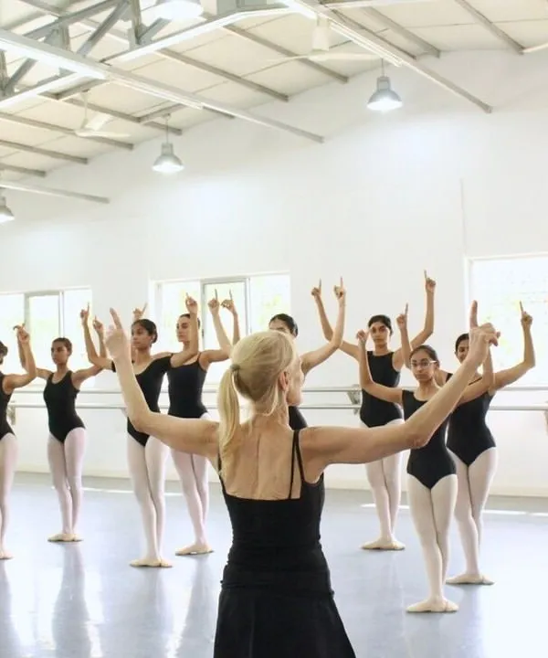 Our Artistic Director, Yana Lewis, leads the National Youth Ballet in learning new choreography. Every piece begins here, with meticulous instruction and attention to detail.
