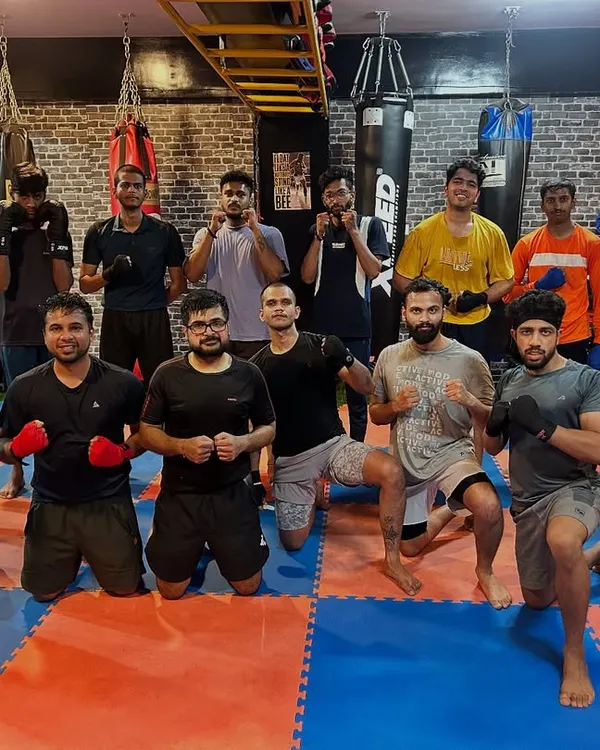 The team after a hard Thursday training session. The sweat and effort are real, and so is the camaraderie.