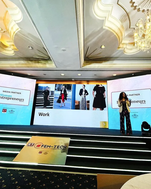 This is a moment from my keynote on 'Dressing with Purpose' at the ET Now Fem-Tech Summit. I believe that how we dress for work is a critical part of our professional narrative, signaling our ambition and attention to detail long before we speak.
