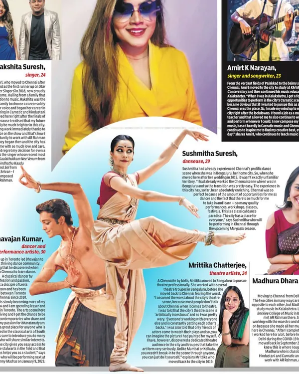 I was honored to be featured in the Indian Express for an article on Chennai as an artistic paradise. It is a privilege to contribute to the city's vibrant cultural fabric.