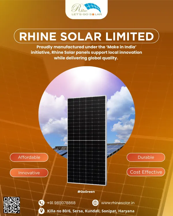 We proudly manufacture our solar panels under the 'Make in India' initiative, supporting local innovation while delivering global quality. Our products are affordable, durable, and cost-effective.
