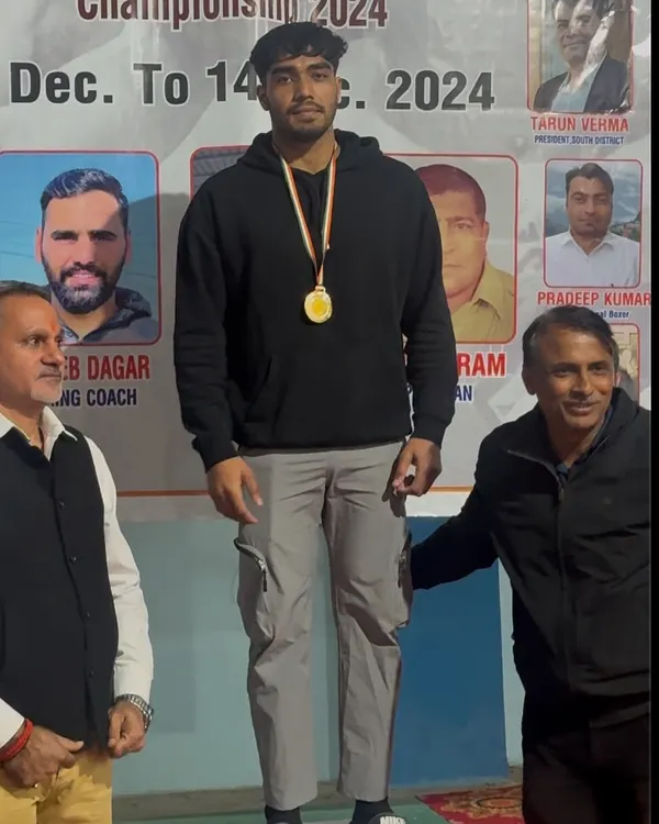 This is what victory looks like. My boxer Yogesh Singhal after winning the gold medal at the Elite Men's Delhi State Boxing Championships. We train for results, not for show.