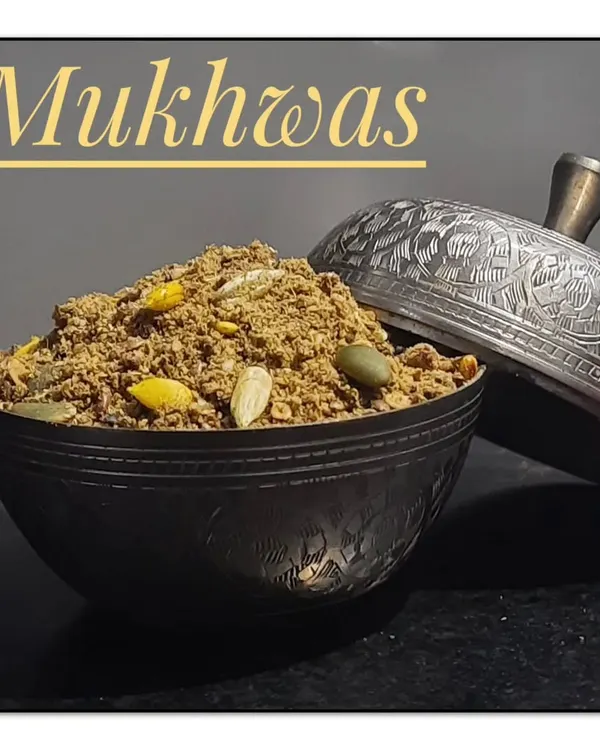 Mukhwas, a traditional post meal mouth freshener and digestive, is something I learned to make from my grandmother. This is my special blend of seeds, herbs, and spices, presented in a traditional silver bowl.