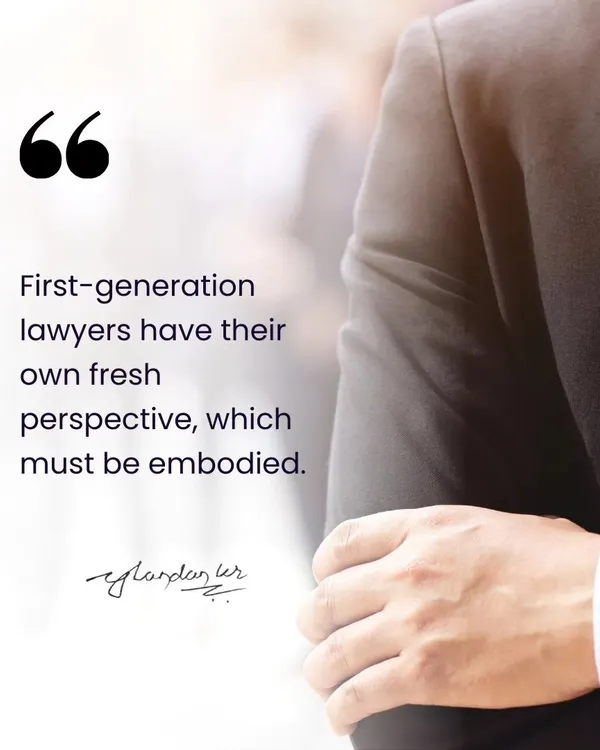 My experience as a first-generation lawyer isn't just a talking point; it's a core part of the value I offer. I bring a unique drive and a practical, ground-up perspective to solving legal problems.