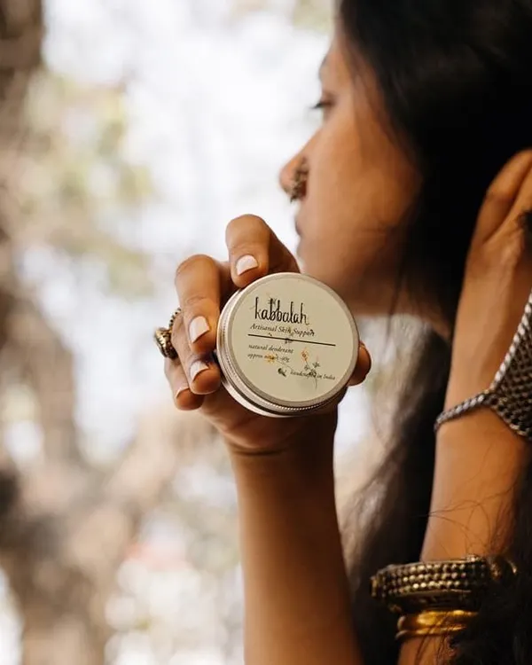 My natural deodorant is a simple, effective way to stay fresh without harsh chemicals. It's a cream-based formula that you apply with your fingertips, and it keeps your skin healthy and odor-free.