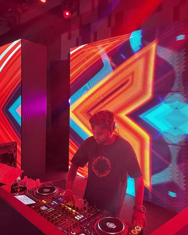 In the zone with a dynamic LED wall lighting up the stage. The right visuals are just as important as the right music for a full sensory experience.