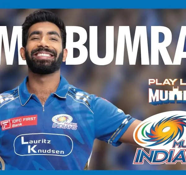 An expressive shot of Jasprit Bumrah for a Mumbai Indians campaign. High-stress shoots with athletes require quick thinking and preparation to capture their dynamic personalities in a short amount of time.