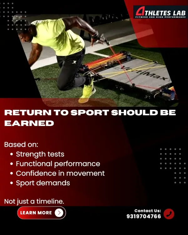 Return to sport should be earned, not just based on a timeline. Our criteria are objective: strength tests, functional performance, confidence in movement, and the ability to meet sport demands. We ensure you are fully prepared, not just pain-free.