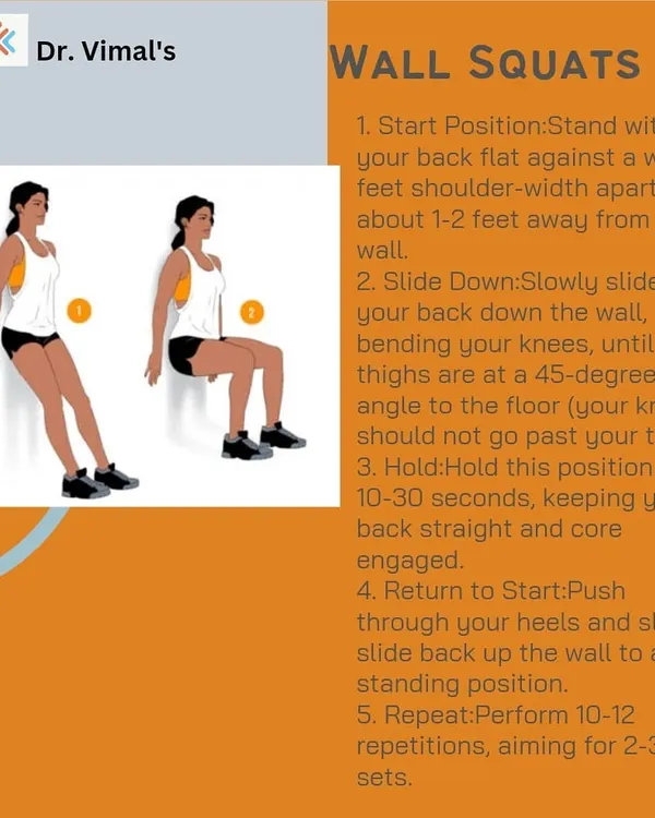 Wall squats are a foundational exercise we often prescribe for knee pain and strengthening quadriceps. This guide shows the correct posture to ensure you perform the movement safely and effectively at home.