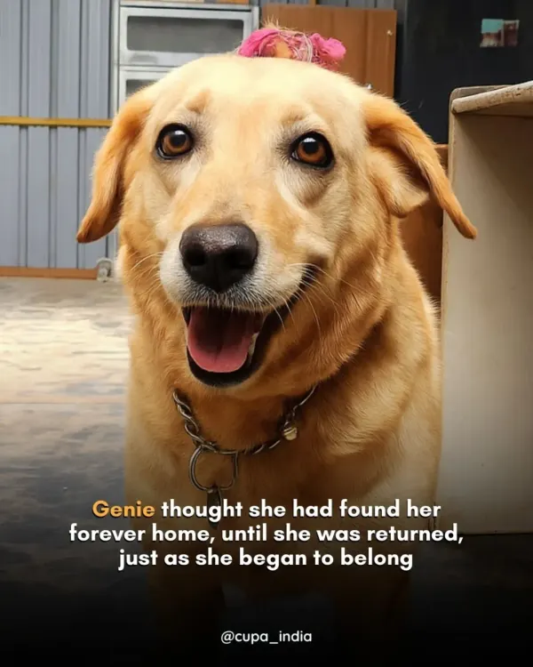 Meet Genie. She thought she had found her forever home, only to be returned just as she was starting to feel safe. We're committed to finding her a true family that understands a pet is for life, not just for a little while.
