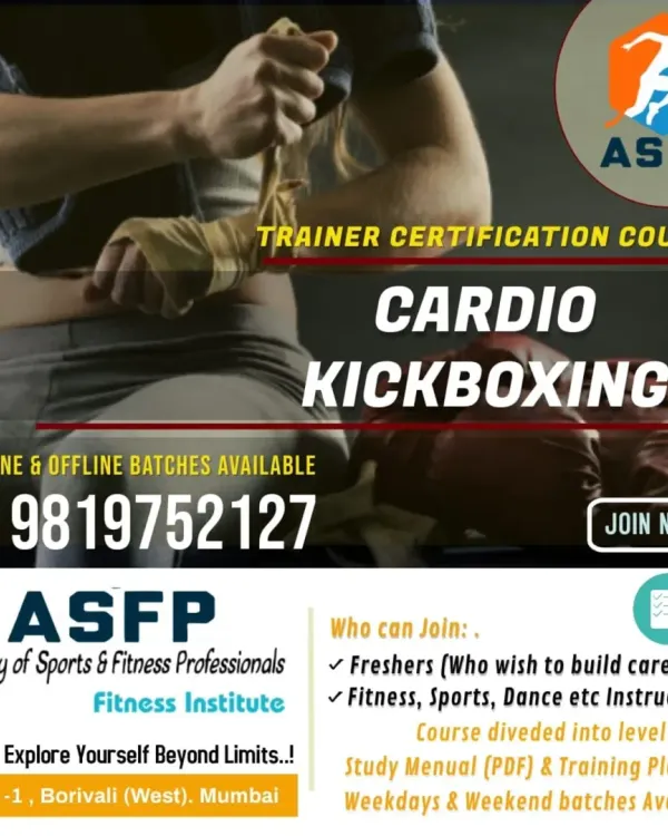 Prepare to lead with power and precision. This is a glimpse into the world of Cardio Kickboxing, where you will learn to combine high-intensity cardio with martial arts techniques. My certification course equips you to guide others through dynamic, fat-burning workouts.