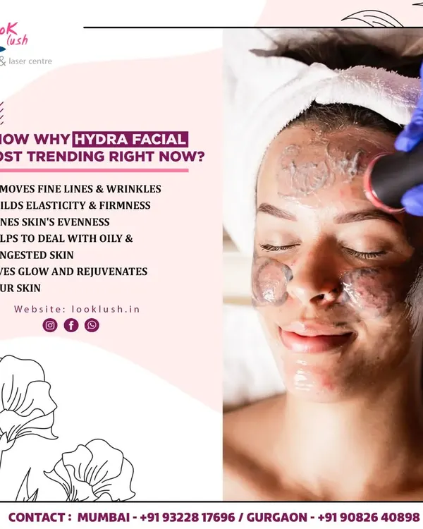 Wondering why HydraFacial is so popular? This graphic explains it all. It removes fine lines, builds elasticity, evens out skin tone, helps with oily and congested skin, and gives an amazing glow. It is a complete rejuvenation for your skin.