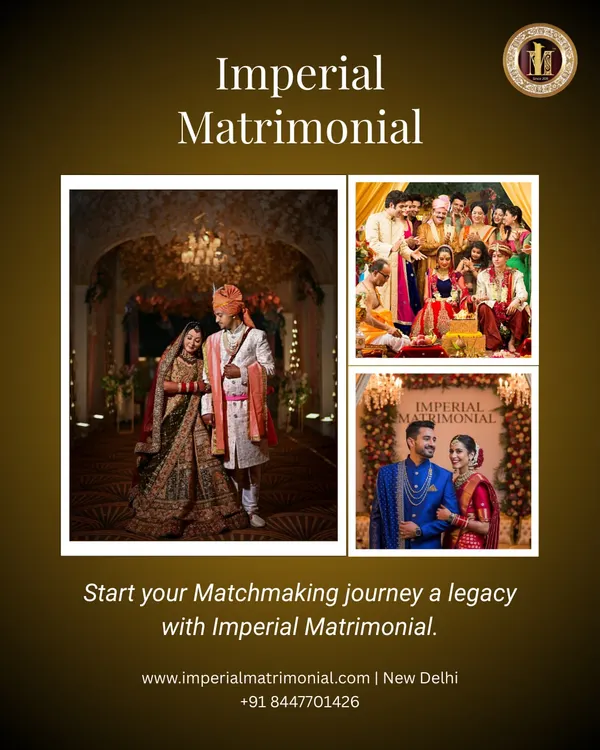 Start your matchmaking journey with us. This collage showcases the happy unions we help create, blending tradition with modern aspirations for families and NRIs worldwide.