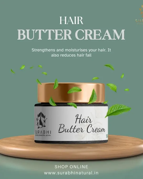 My Hair Butter Cream is a rich, moisturizing treatment. It strengthens the hair shaft to reduce hair fall while providing intense hydration for soft, manageable hair.