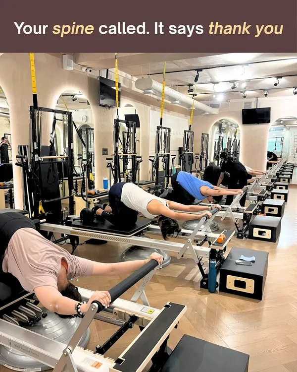 This is the feeling we aim for in every group Reformer class. A session that challenges your body, resets your mind, and leaves your spine feeling aligned and grateful.
