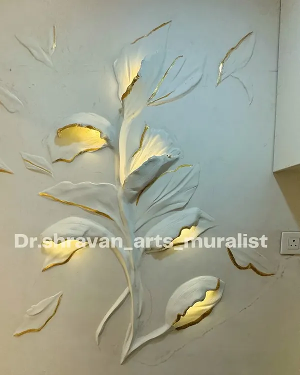 This is the kind of stunning 3D floral art you can create for your own home. I'll teach you my special sculptural painting techniques, including how to install LED lights so your masterpiece literally glows from within. It's a real showstopper!