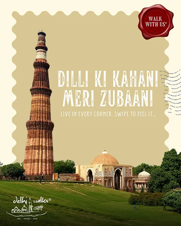 Dilli ki kahani, meri zubaani. This image of the Qutub Minar complex captures the essence of my work: telling the story of Delhi, in my own words.