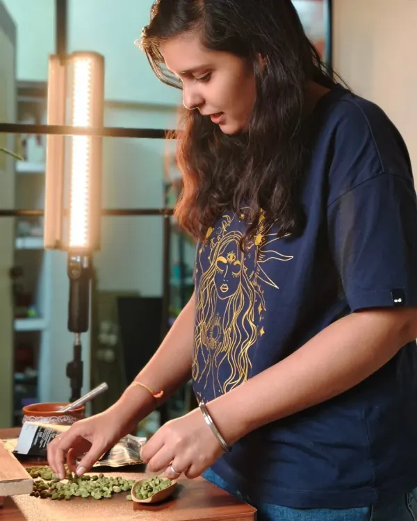Every detail matters in food styling. Here's a behind-the-scenes look at our stylist meticulously arranging ingredients to get the perfect shot.