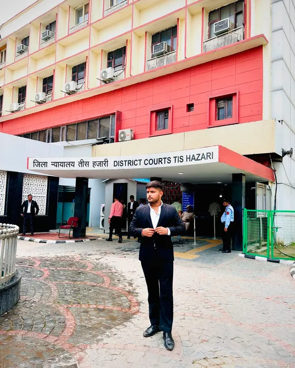 Outside the Tis Hazari District Courts in Delhi. This is one of the many courts where I regularly represent clients in complex criminal matters.