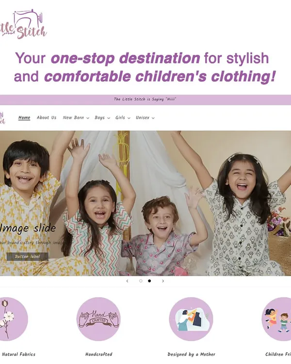 I'm so excited to share our new website. It's your one-stop destination for stylish and comfortable children's clothing, designed by a mother, for your little ones.
