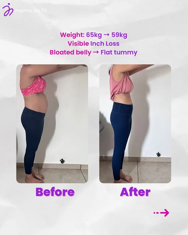 This is what healing looks like. This mama went from feeling bloated and stuck to feeling strong and confident in her own skin, all while breastfeeding and without any crash diets. This is the power of nourishing your body correctly after birth.