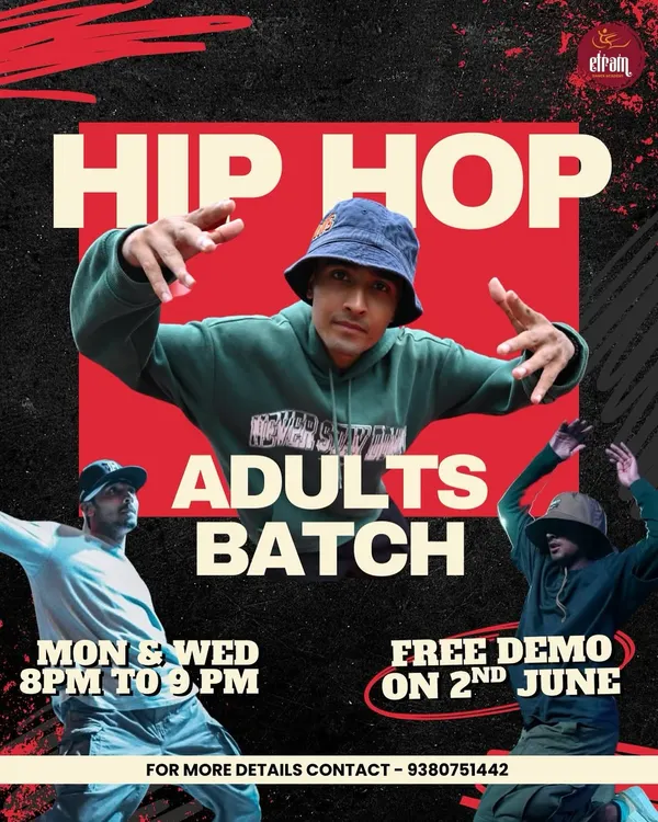 Our hip-hop adults batch is starting with a free demo class. This is your chance to register and experience quality dancing with our expert instructors.