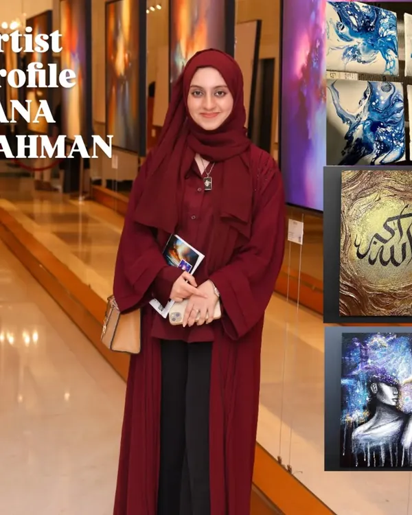 Our Artist Profile Series featuring Sana Rahman, an upcoming artist whose creativity is expressed across acrylic, resin, and abstract art. We are excited to support her journey.