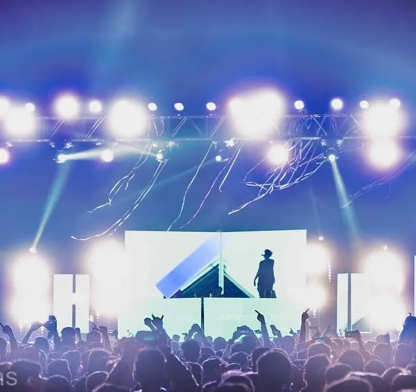 Pure mainstage madness. This is the view from the front row when the beat drops and the entire production comes alive.