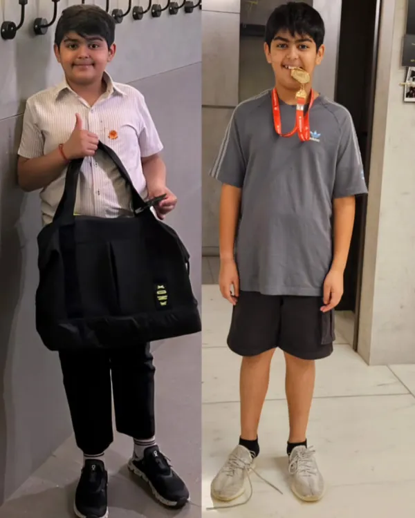 This is what it's all about. We don't just train kids; we help them build the confidence to go out and win. This young athlete's journey to his first medal started right here, with consistent effort and a supportive community.