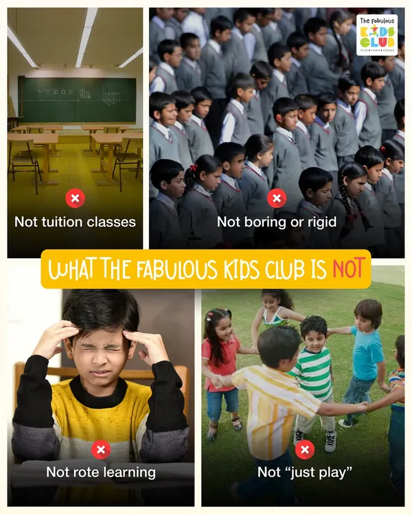To understand what we are, it helps to know what we are not. We are not a traditional tuition class, not a place for rigid rote learning, and not just a simple play zone. We are a space for guided, purposeful development.