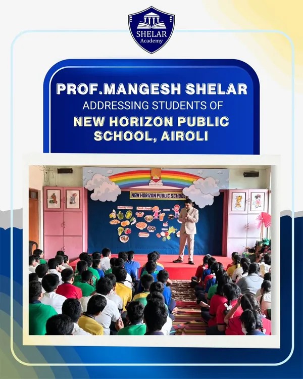 Here I am addressing students at New Horizon Public School, Airoli. These career guidance seminars are designed to give students a clear understanding of the opportunities that await them after their board exams.